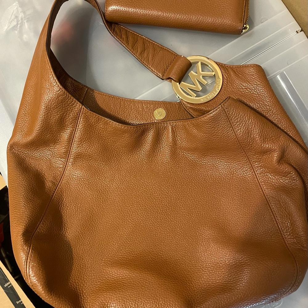 Michael Kors hobo bag with wallet - barely used!